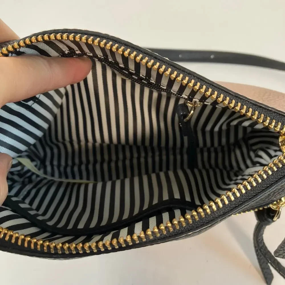 Kate Spade Jackson Street Mini Cayli Crossbody Bag Two Toned Pebbled Leather